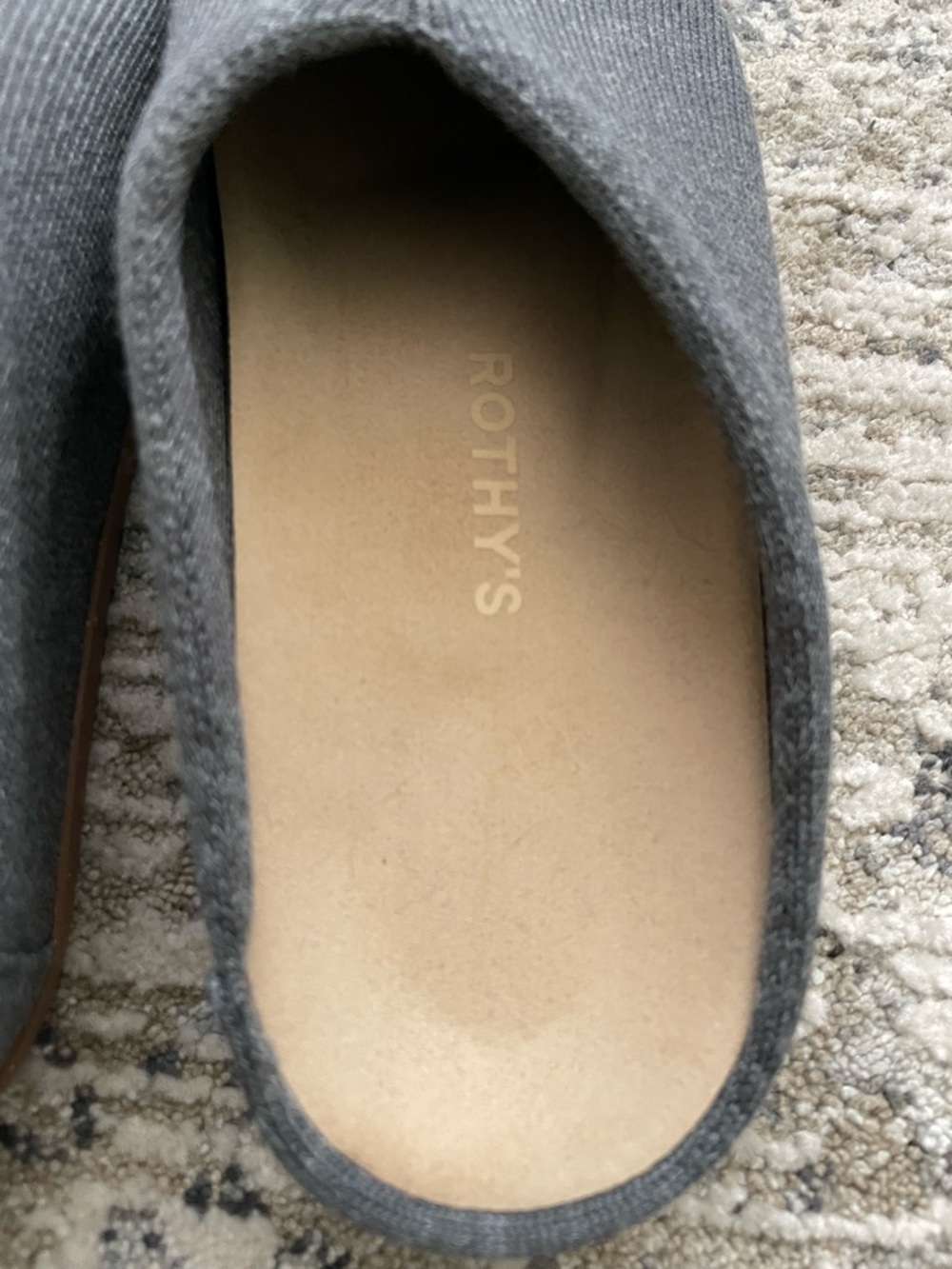 Rothy's The Casual Clog Shoes Merino Wool Medium Gray Size‎ 7 - Picture 6 of 10